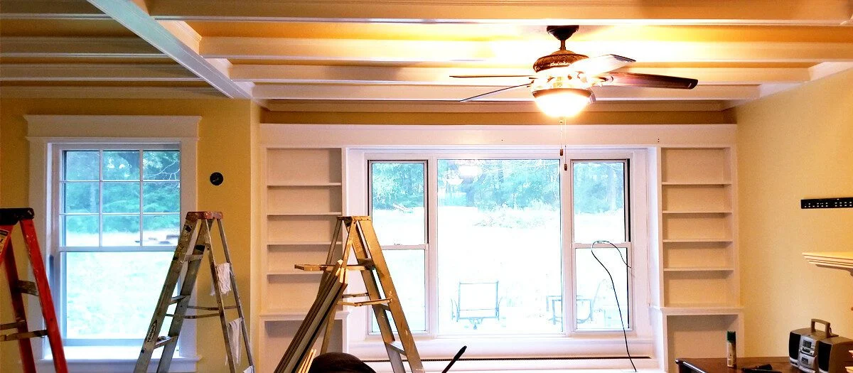 Interior Painting - Coffered Ceilings